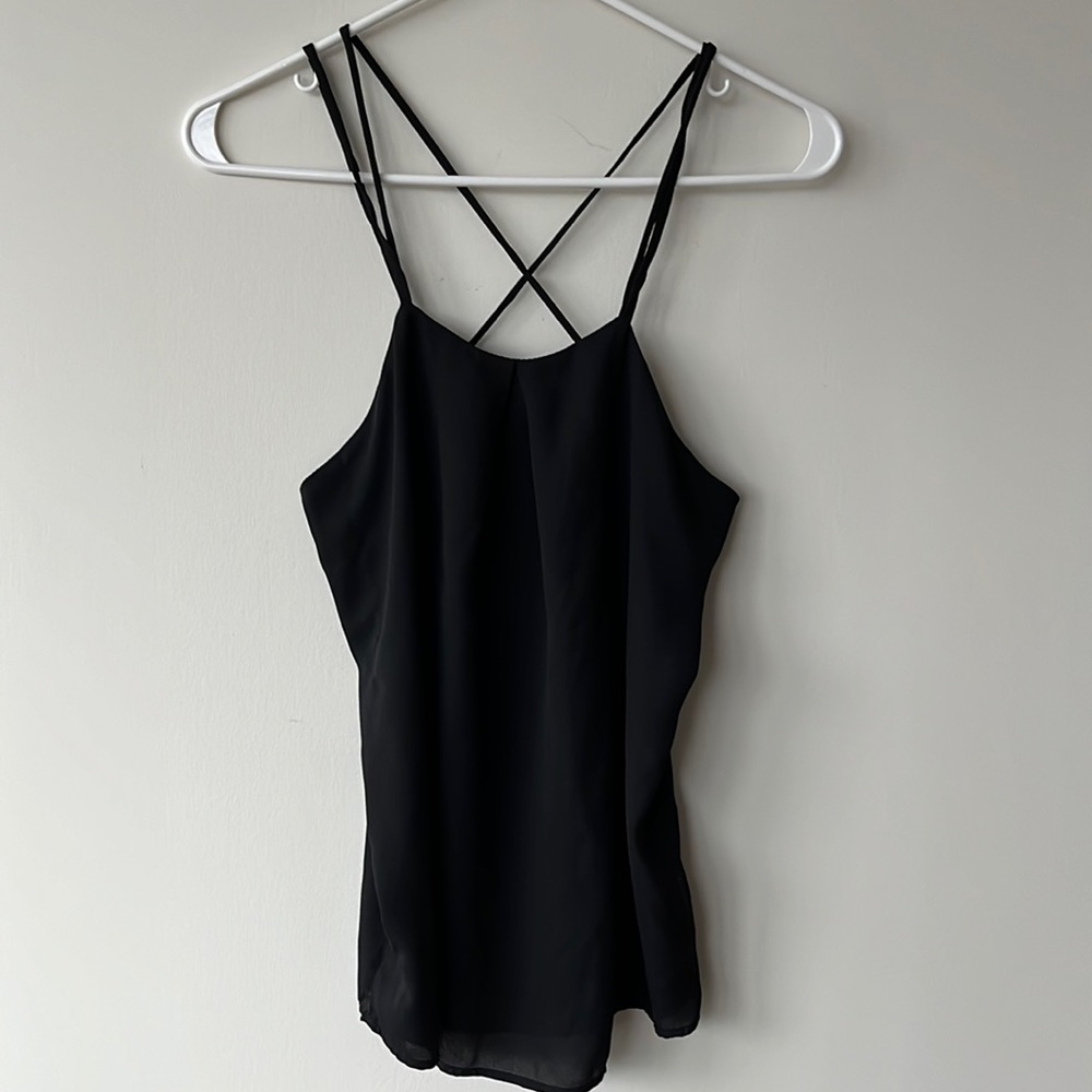 Black tank top